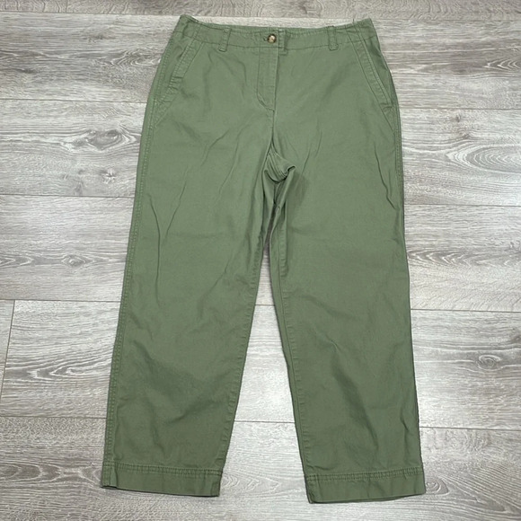 NWOT Talbots Relaxed Pants Olive Green 10 - Picture 7 of 14